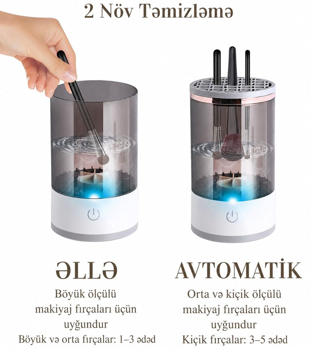 Avtomatik makiyaj fırçası təmizləyicisi (kod: qrh80125-9) — Gözəllik və sağlamlıq, Bakı (4)