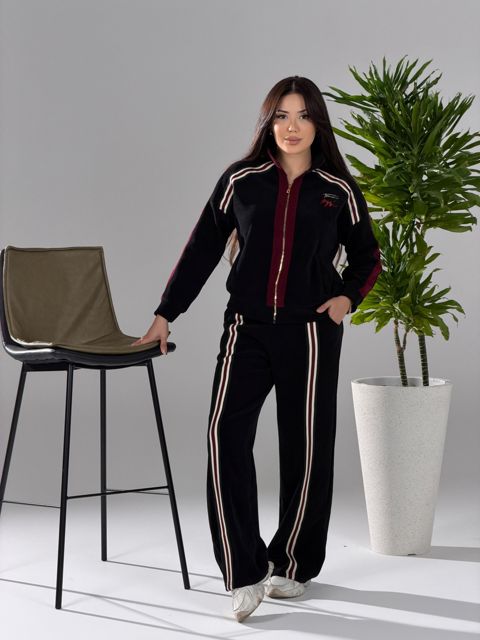 Şalvarlı dəst, qara, Velvet, ölçü L — Bakı