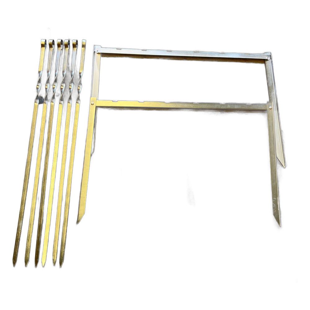 Şiş dəsti, paslanmayan metal, 6 əd, 60 sm — Mallar, Bakı (2)