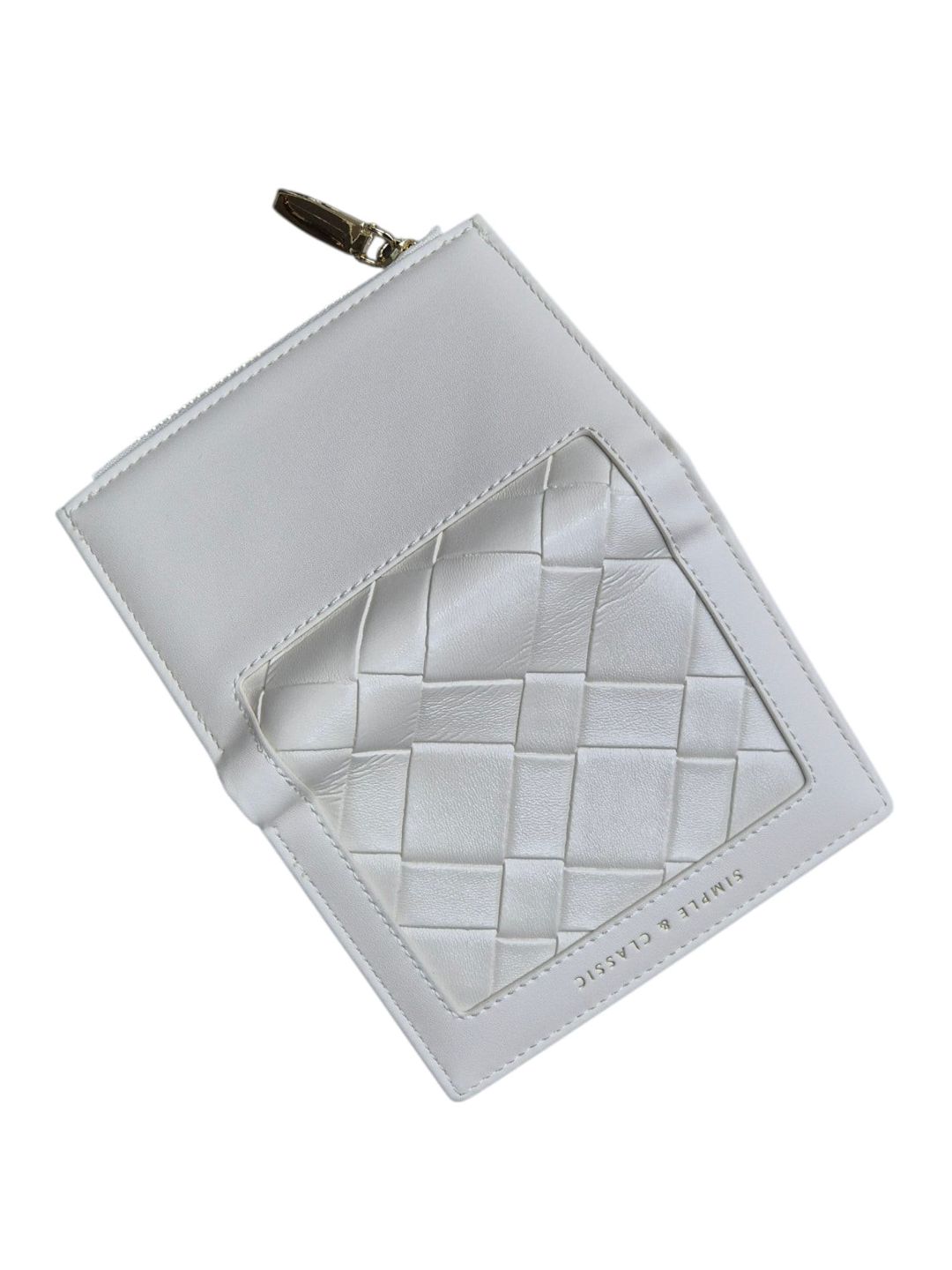 Qadınlar üçün pul kisəsi, poliuretan, 6 kart bölməsi, ağ, 9x12 sm, Çin istehsalı - Yadas_D2000-B186_White — Mallar, Bakı (2)