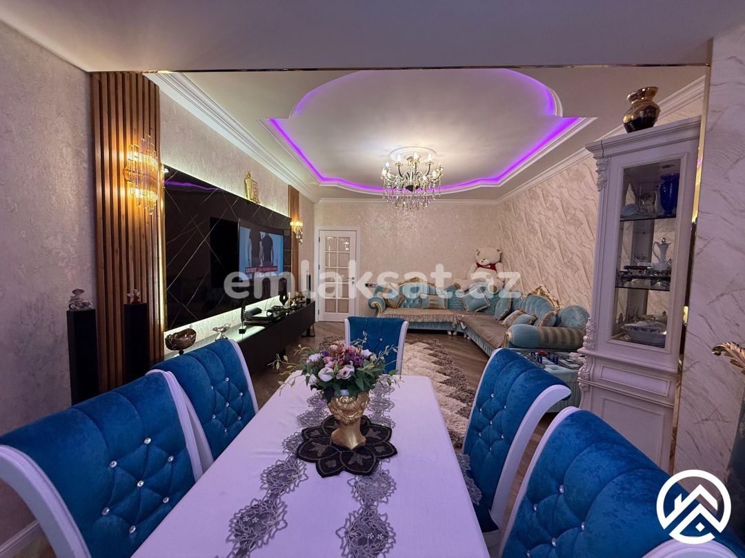 Satılır 4 otaq yeni tikili 114 m², Həzi Aslanov metrosu — Mənzil, Bakı