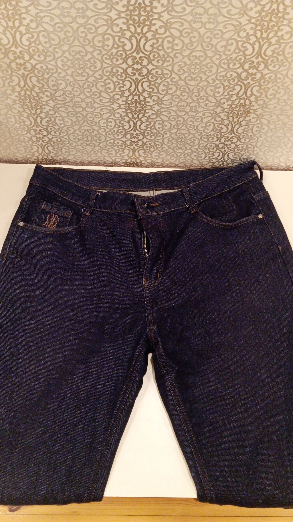 Kişi cins şalvarı - Rəng: tünd mavi (indigo), klassik denim - Kəsim — Jins, Digah (3)