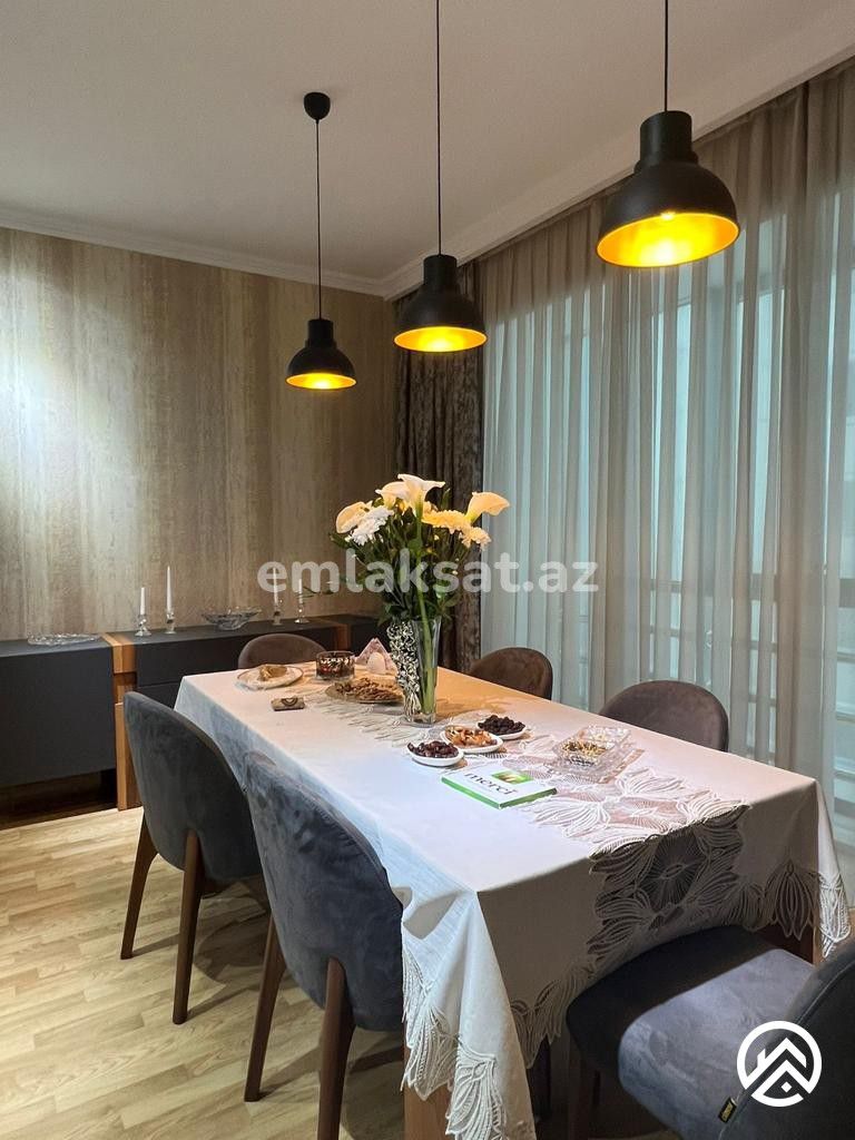 Satılır 3 otaq yeni tikili 116 m², Elmlər akademiyası metrosu — Mənzil, Bakı (4)