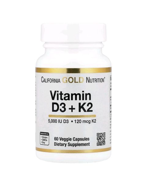Məhsul: California Gold Nutrition – Vitamin D3 + K2 - Tərkib: hər — Gəncə