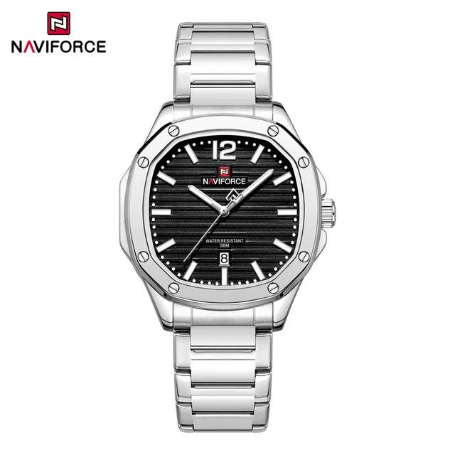 Kişi qol saatı Navıforce 0210 Sılver Black - NF 0210 S.B — Mallar, Bakı