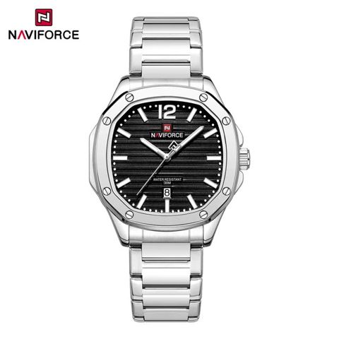 Kişi qol saatı Navıforce 0210 Sılver Black - NF 0210 S.B — Bakı