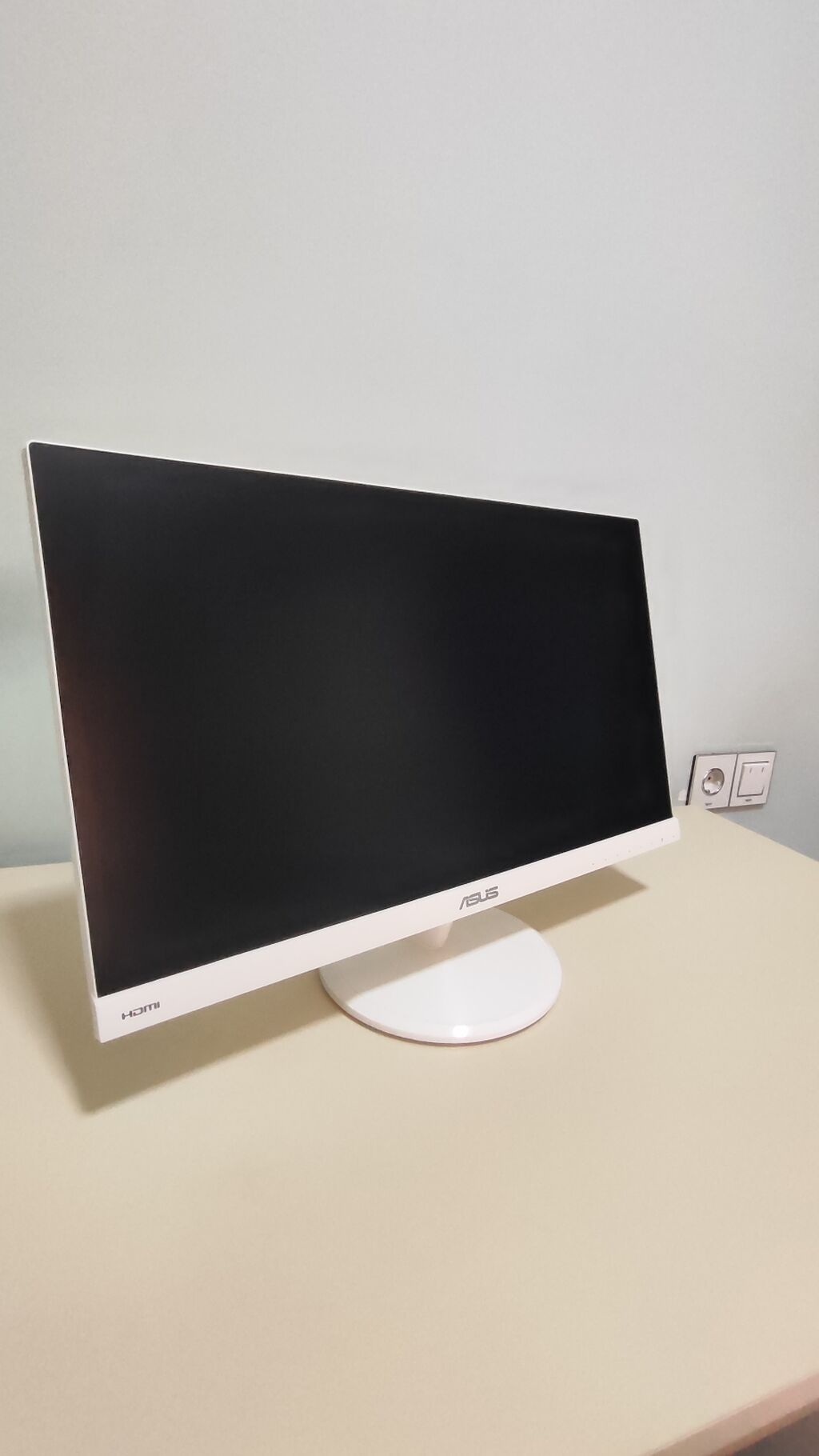ASUS masaüstü monitor - Model: ASUS (ağ korpus, nazik çərçivə) — Monitorlər, Digah (2)