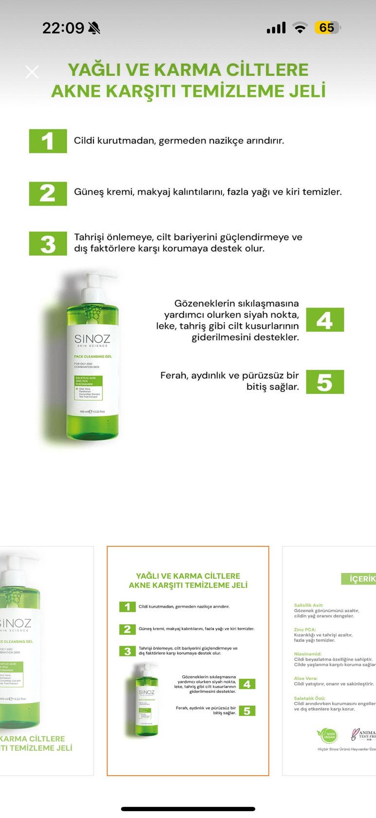 Misellyar gel Sebium, 400 ml — Mallar, Bakı (3)