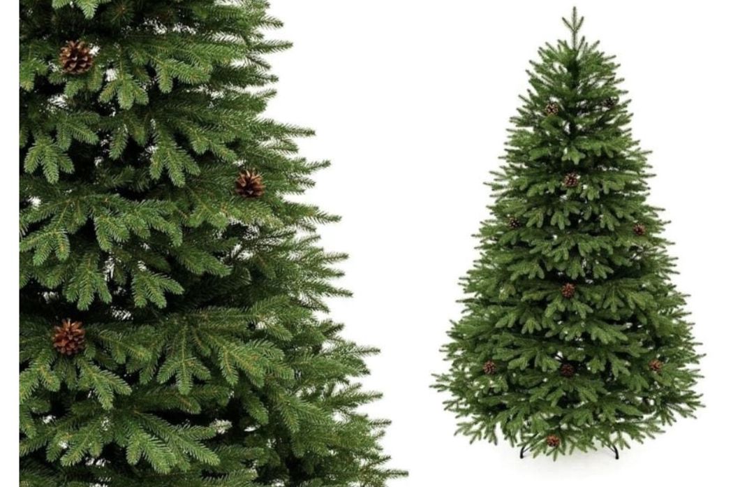 Yeni il üçün şam ağacı BYHM_701G, 240 sm, qozalı, yaşıl — Mallar, Bakı (3)