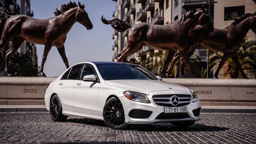 Mercedes C 300, 2.0 L, 2017 il, 119 500 km — Avtomobillər, Bakı (6)