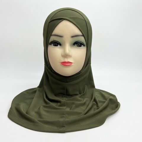 Hicab qadınlar üçün BZ01, trikotaj, xaki, ölçü One size — Bakı