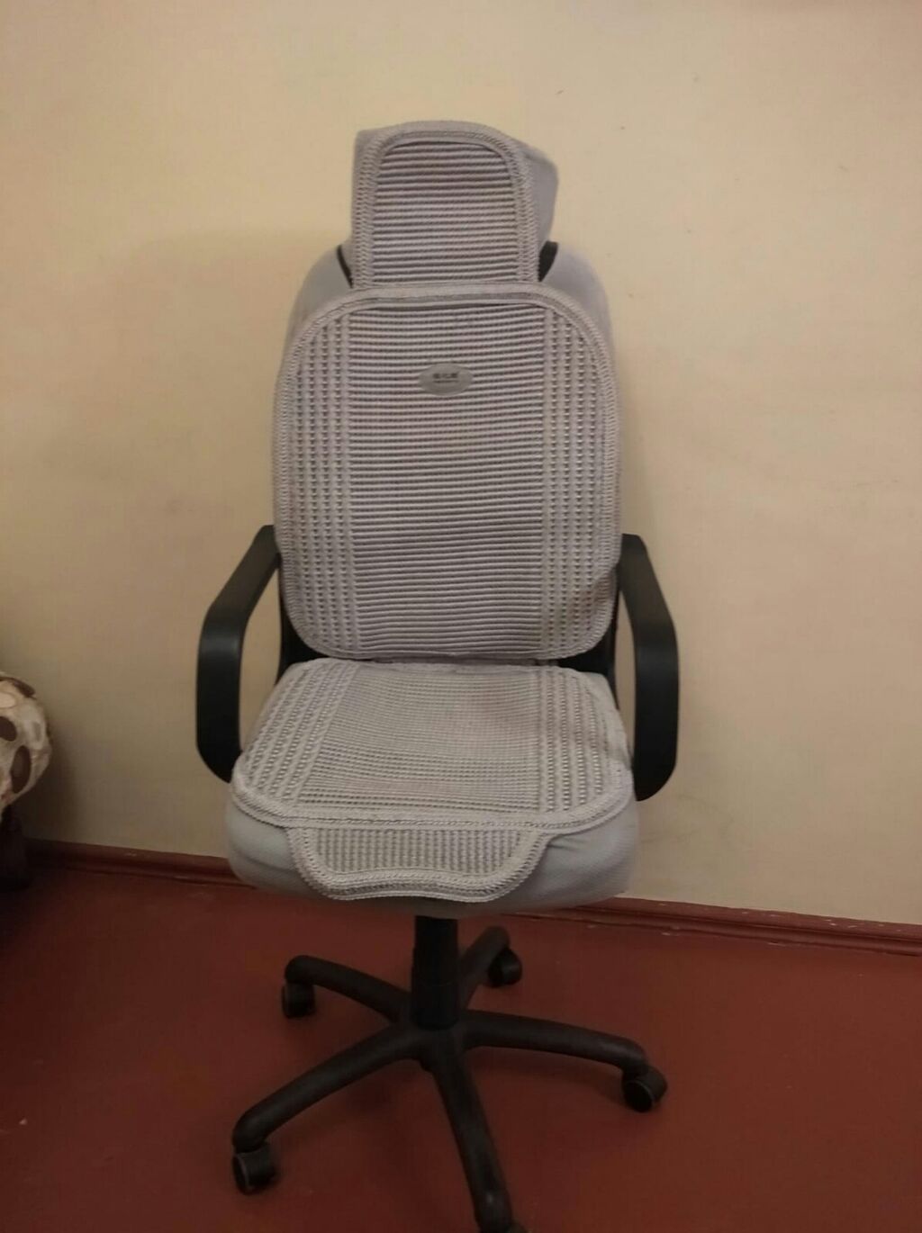 Ofis kreslosu üçün ortopedik oturacaq və bel dayağı örtüyü — Salon çəkiləri, Bakı (2)