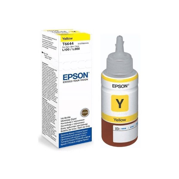 Epson Kartric L100 Yellow ink bottle 70ml C13T66444A — Printerləri, Bakı