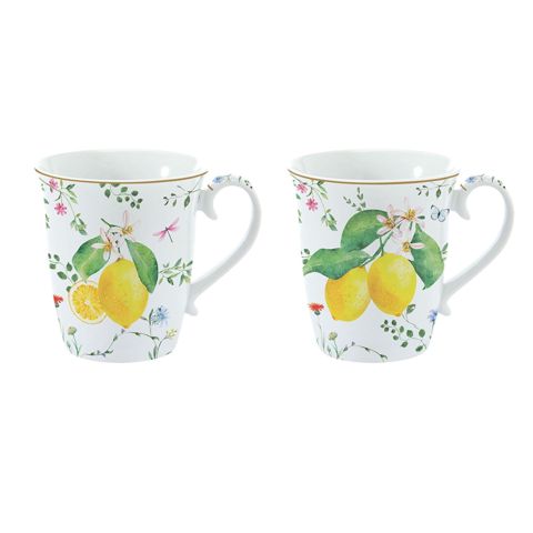 Çay cütü Easy Life Fleurs Et Citrons, farfor, 2 nəfərlik, 275 ml — Bakı
