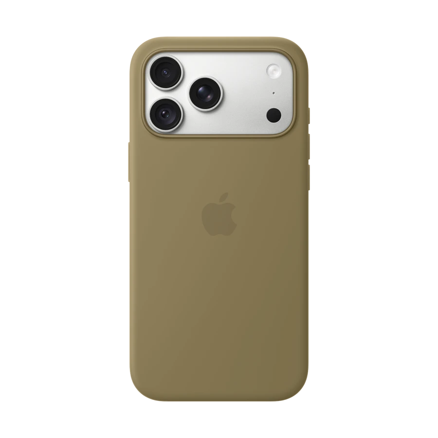 Silikon qoruyucu örtük Apple MagSafe ilə iPhone 18 Pro Max üçün, Olive — Bakı