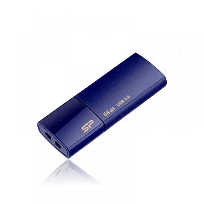 Flash kart Silicon Power Blaze B05 Flash Drive 64GB Deep Blue SP064GBUF3B05V1D — Kompüterlər və noutbuklar, Bakı