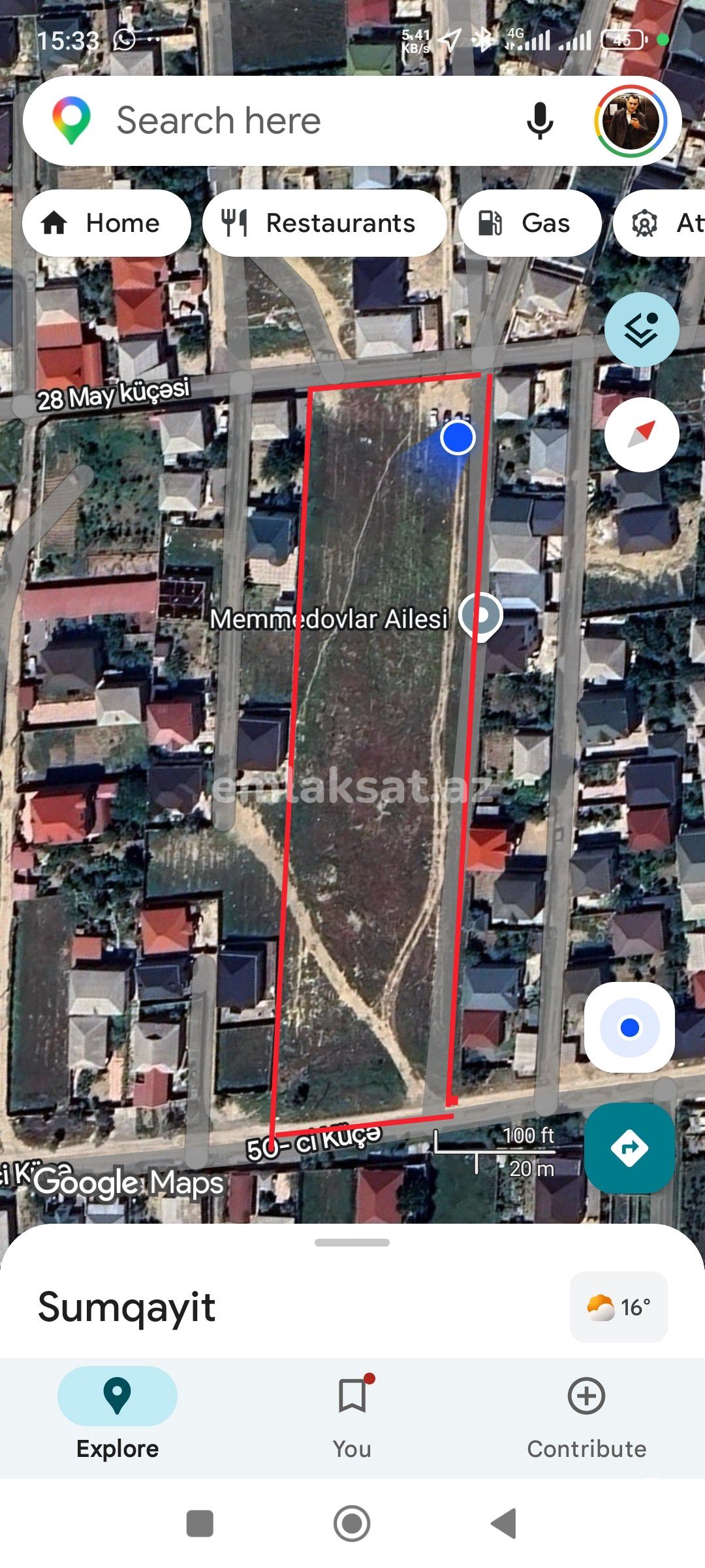 Satılır torpaq 87sot, Saray — Torpaq, Bakı (7)