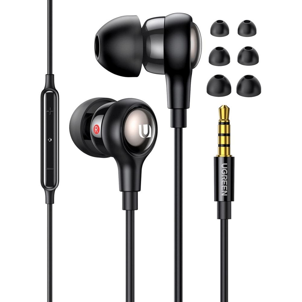 Qulaqlıq 35753 Ugreen In-Ear Earphones with 3.5mm Plug EP105 — Kompüterlər və noutbuklar, Bakı (2)