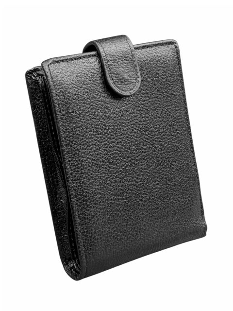 Kişilər üçün pulqabı, poliuretan, 13x9.5 sm, 11 kart bölməsi, qara - WalletCo_538-8_Black — Bakı