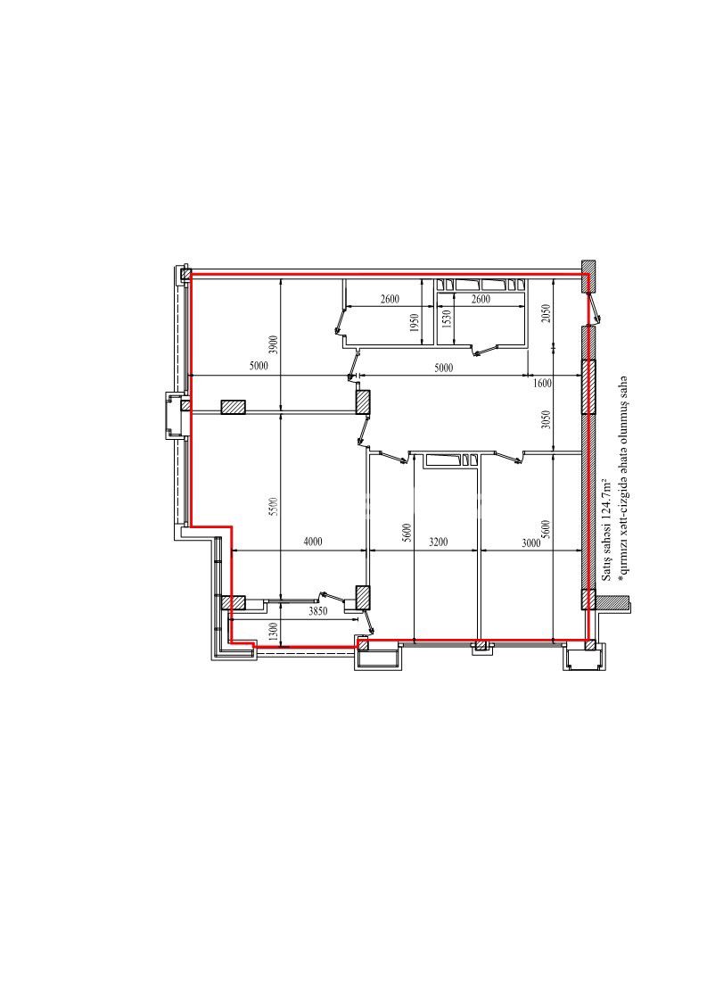 Satılır 3 otaq yeni tikili 124 m², Xətai metrosu — Mənzil, Bakı (3)