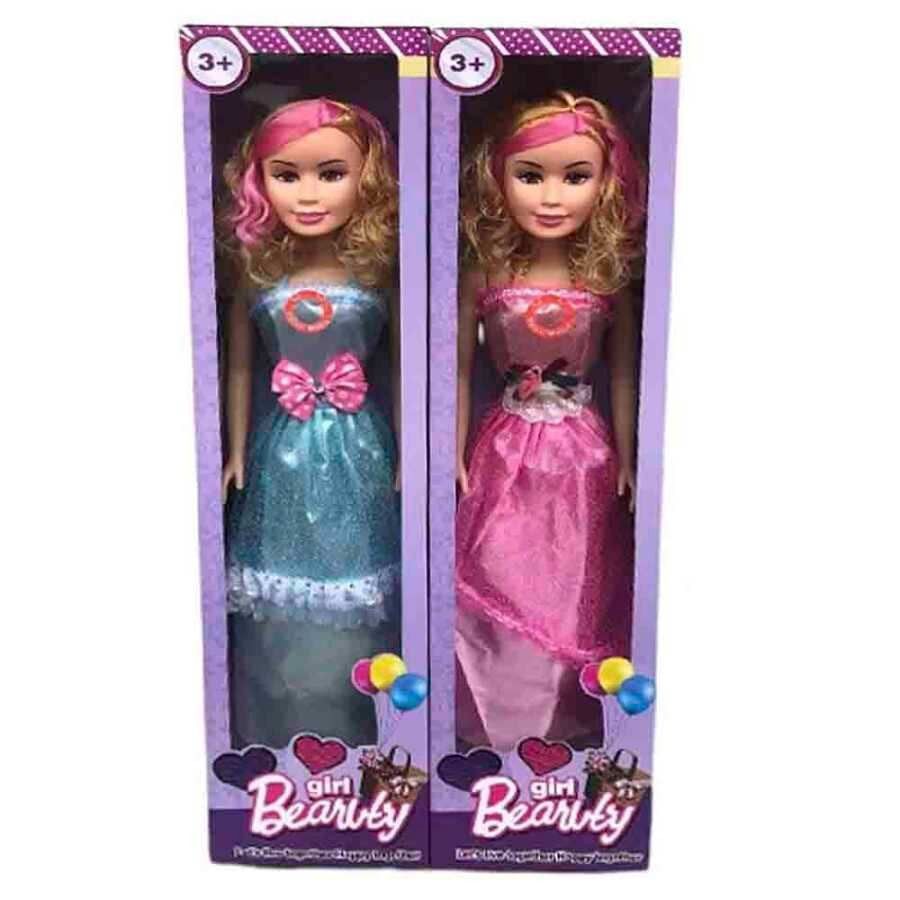 Kukla Barbie ML-038A, təxminən 55-60 sm, plastik və tekstil, parıltılı çəhrayı və ya mavi libasda, uzun daranabilən saçlı, 3+ yaş üçün - ML-038A — Mallar, Bakı
