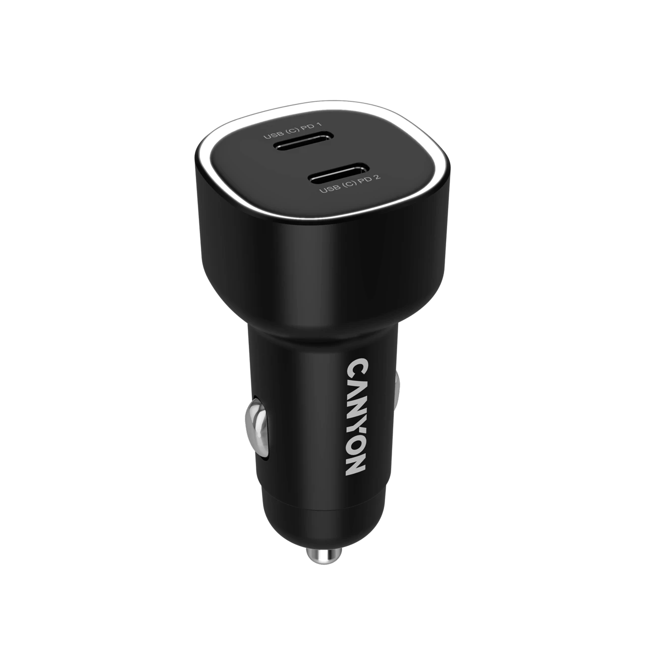 Avtomobil üçün adapter Canyon Usb-c, 60 Vt, Qara — Şarj cihazları, Bakı (3)