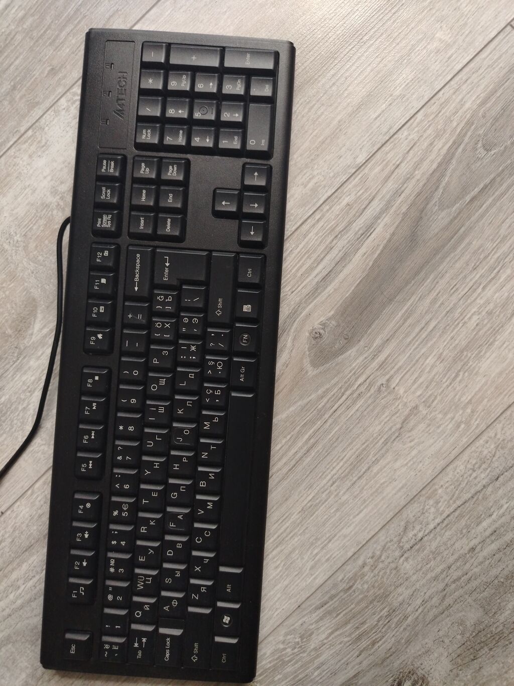 A4Tech simsiz deyil, naqilli masaüstü klaviatura - Tam ölçülü layout — Klaviaturalar və siçanlar, Zaqatala