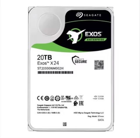 HDD, 20TB, Seagate Exos X24, Sata III, 3.5-inch, 7200rpm, 512MB, CMR ST20000NM002H — Bakı