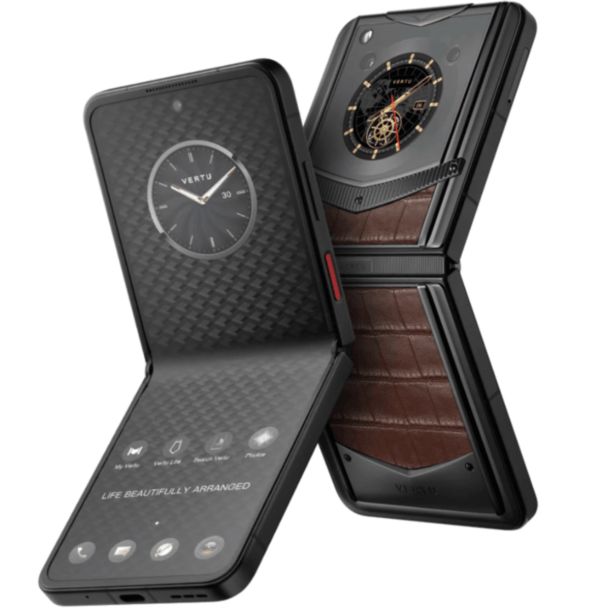 Vertu IronFlip Alli 12/512 GB Amber Brown — Motorola, Bakı