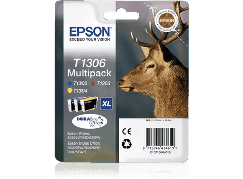 Epson Kartric Multipack 3-colours T1306 DURABrite Ultra Ink C13T13064012 — Bakı