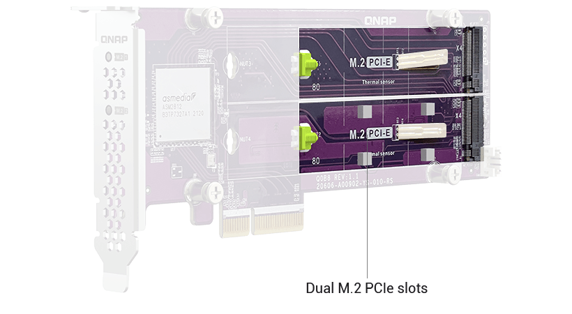 Qnap üçün şəbəkə genişləndirilməsi kartı QM2-2P-344A — Server avadanlıqları, Bakı (2)