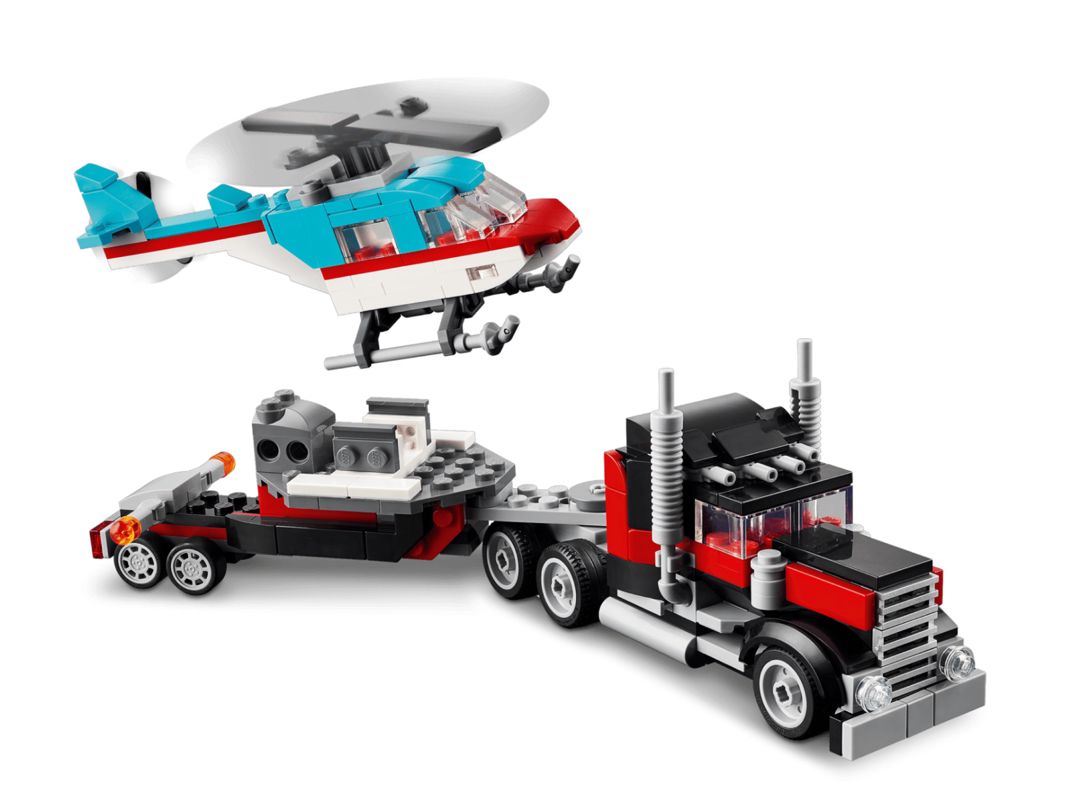 Konstruktor No Brand Creator Flatbed Truck with Helicopter 31146 — Mallar, Bakı (2)