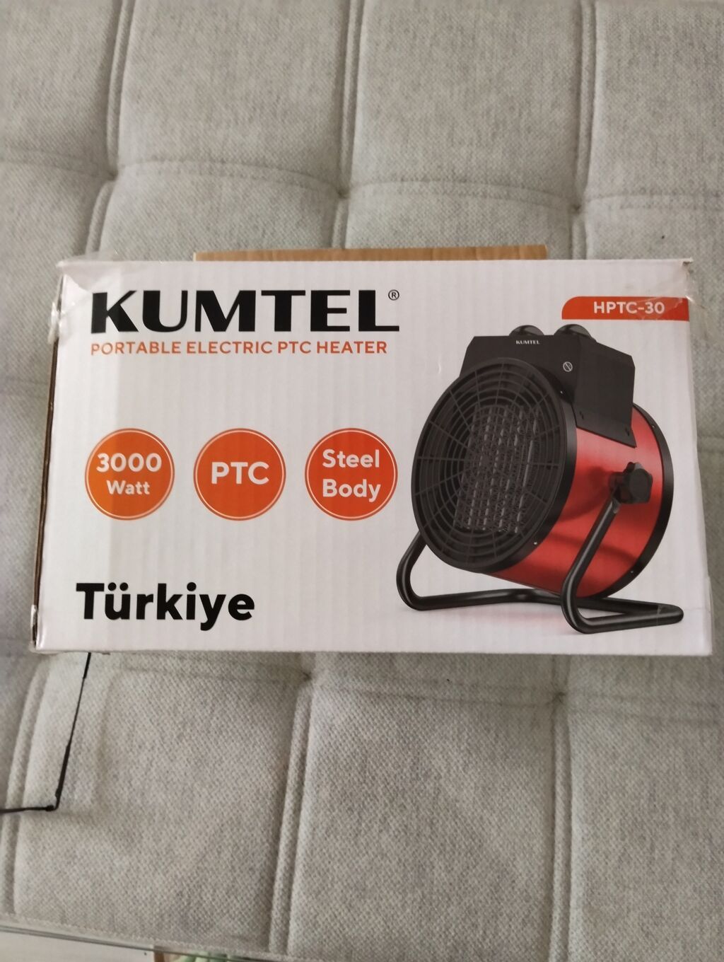 Kumtel HPTC-30 – Portativ Elektrikli PTC İstici - Güc: 3000 W - PTC — Isıtıcılar və isı ventilatorları, Bakı