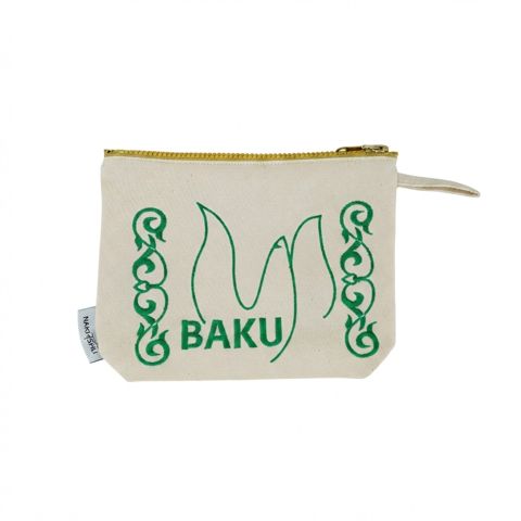 Kosmetik çanta Nakhishli NKH-011-KC, bej, 20x22 sm — Bakı