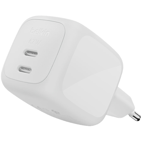 Qidalanma adapteri Belkın Usb-c, 67 Vt, Ağ — Zaryadlovchi qurilmalar