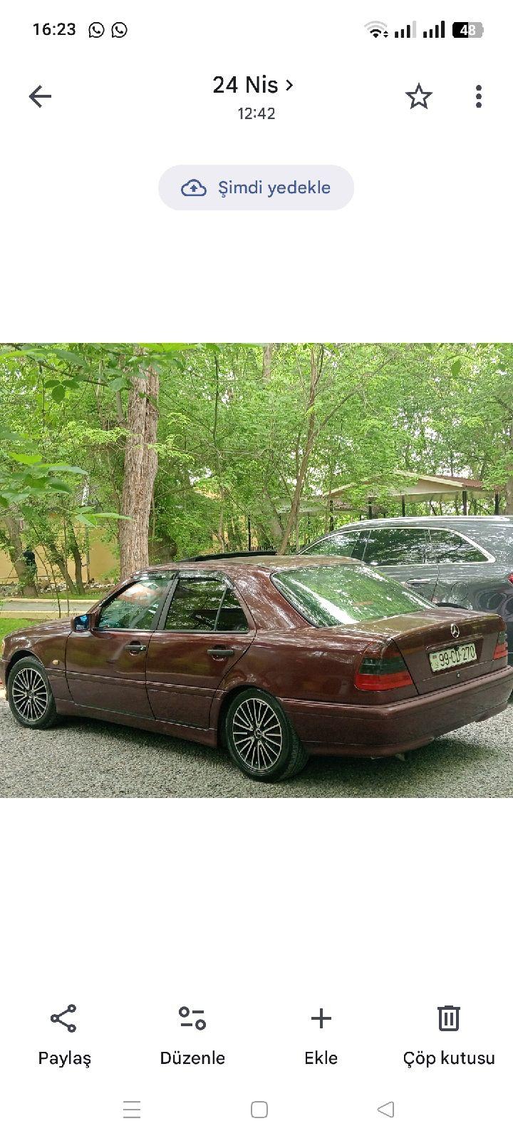 1997 Mercedes-Benz C 180, 1.8 L, 1997, 322,000 km 99-CD-270 — Avtomobillər, Bakı (2)