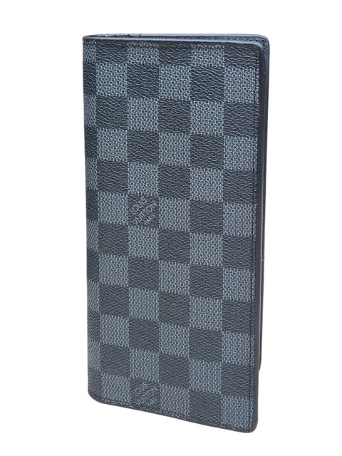 Unisex pulqabı, poliuretan, maqnit kilidli, 12 kart bölməsi, 19×9.5 sm, qara - TheBest_3535_Black-Damier — Bakı