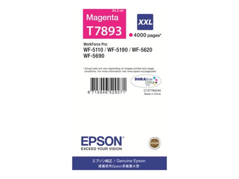 Kartric Epson WF-5xxx Series Ink Cartridge XXL Magenta C13T789340 — Bakı