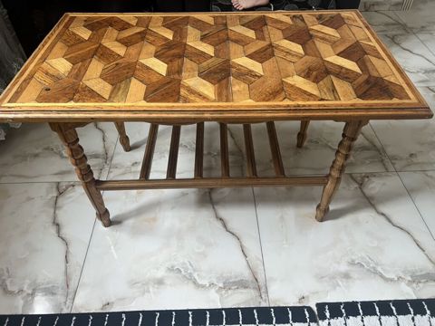 Taxta əl işləri ilə hazırlanmış masa - Material: tam ağac (masif) — Novxanı