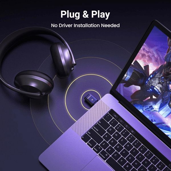45008 Ugreen Bluetooth Transmitter Audio Adapter BT501 — Şarj cihazları, Bakı (2)