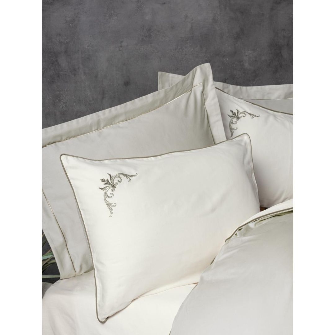 Yataq dəsti Cotton Box Elite, yorğan üzü 200x220 sm, mələfə 260x280 sm, yastıq üzü 50x70 sm (2 əd), pambıq/satin, ikinəfərlik, bej — Mallar, Bakı (2)