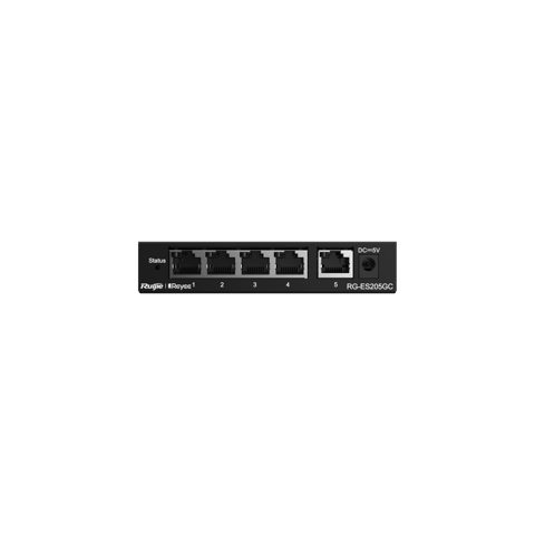 Reyee Switch RG-ES205GC(5-Port Gigabit Smart Switch, 5 Gigabit RJ45 Ports, Desktop Steel Case) — Bakı
