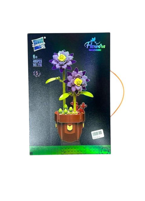Konstruktor Zuanma Flowers Ttoys_116, 405 parça, 6 yaş+ — Bakı