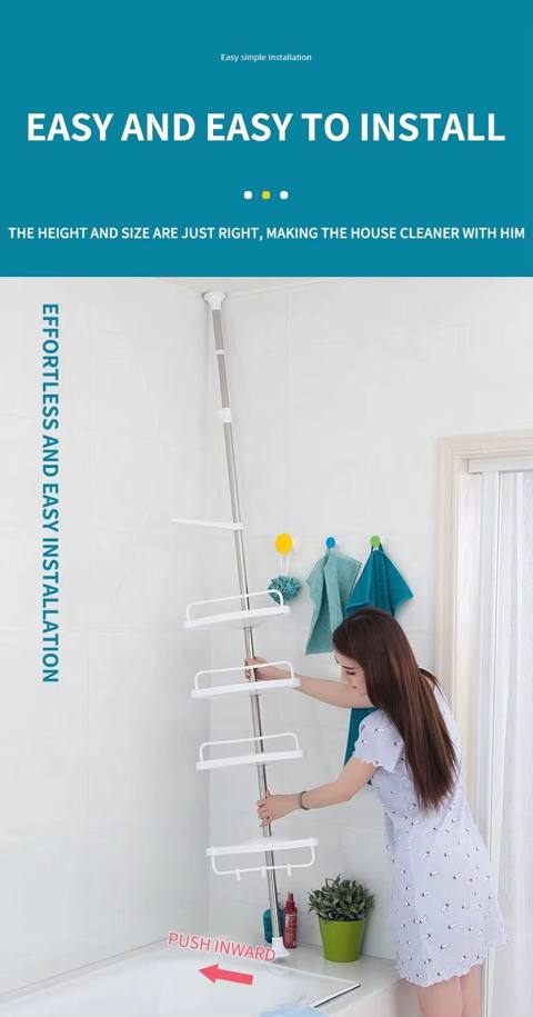 Hamam üçün teleskopik rəf sistemi (kod: qrh51011-18) — 25 ₼ · Bakı · Vanna aksesuarları Hamam üçün teleskopik rəf sistemi (kod: qrh51011-18) — Bakı