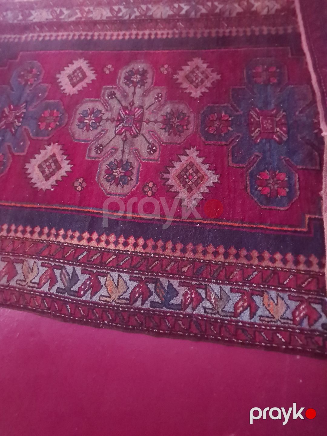 Azərbaycanca naxışlı qırmızı xalı — Xalılar, Tovuz (2)