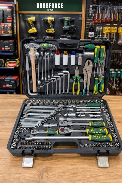 Açar dəsti bossforce 144 pcs (kod: hk081227-190) — Bakı