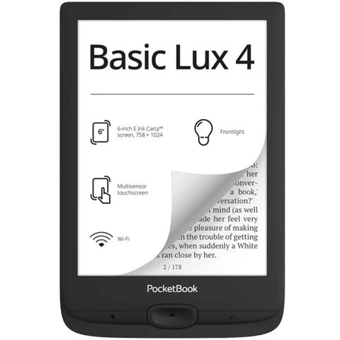 Elektron kitab PocketBook 618 Basic Lux 4 Black PB618-P-WW — Bakı