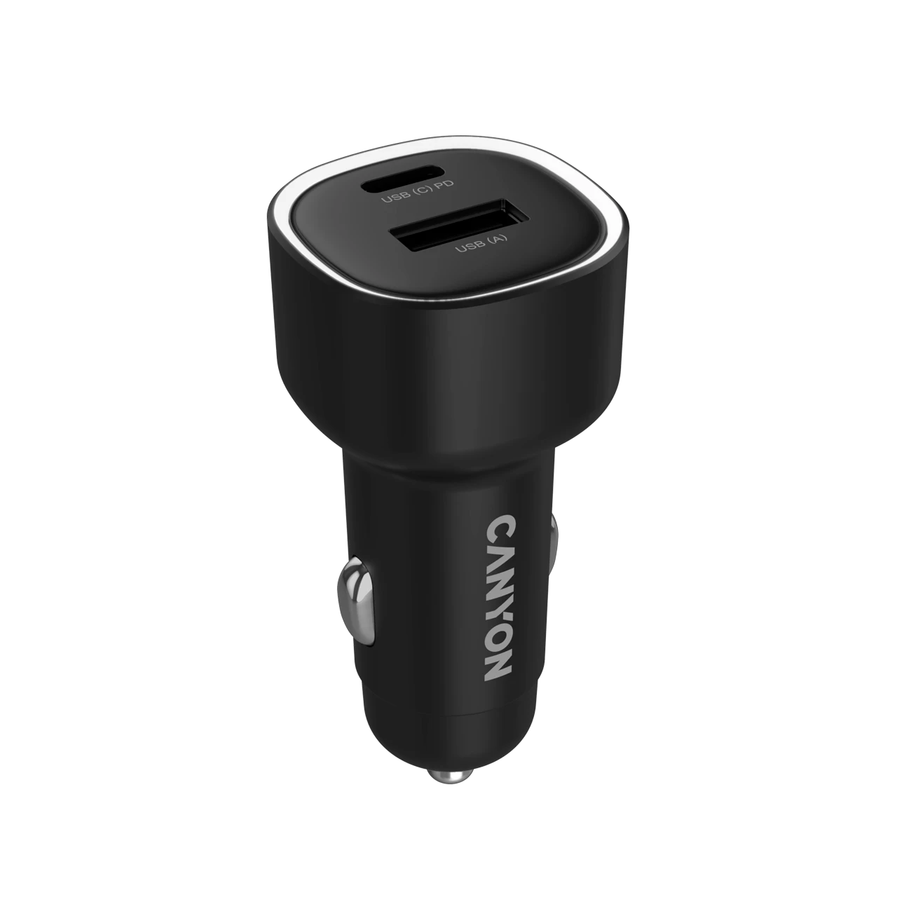 Avtomobil üçün adapter Canyon Usb/usb-c, 85 Vt, Qara — Şarj cihazları, Bakı (3)