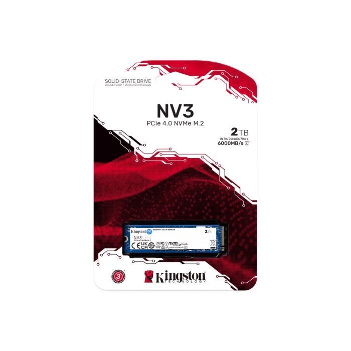 Kingston 2TB 2000G NV3 M.2 2280 NVMe SSD SNV3S/2000G — Sabit diskləri, Bakı (2)