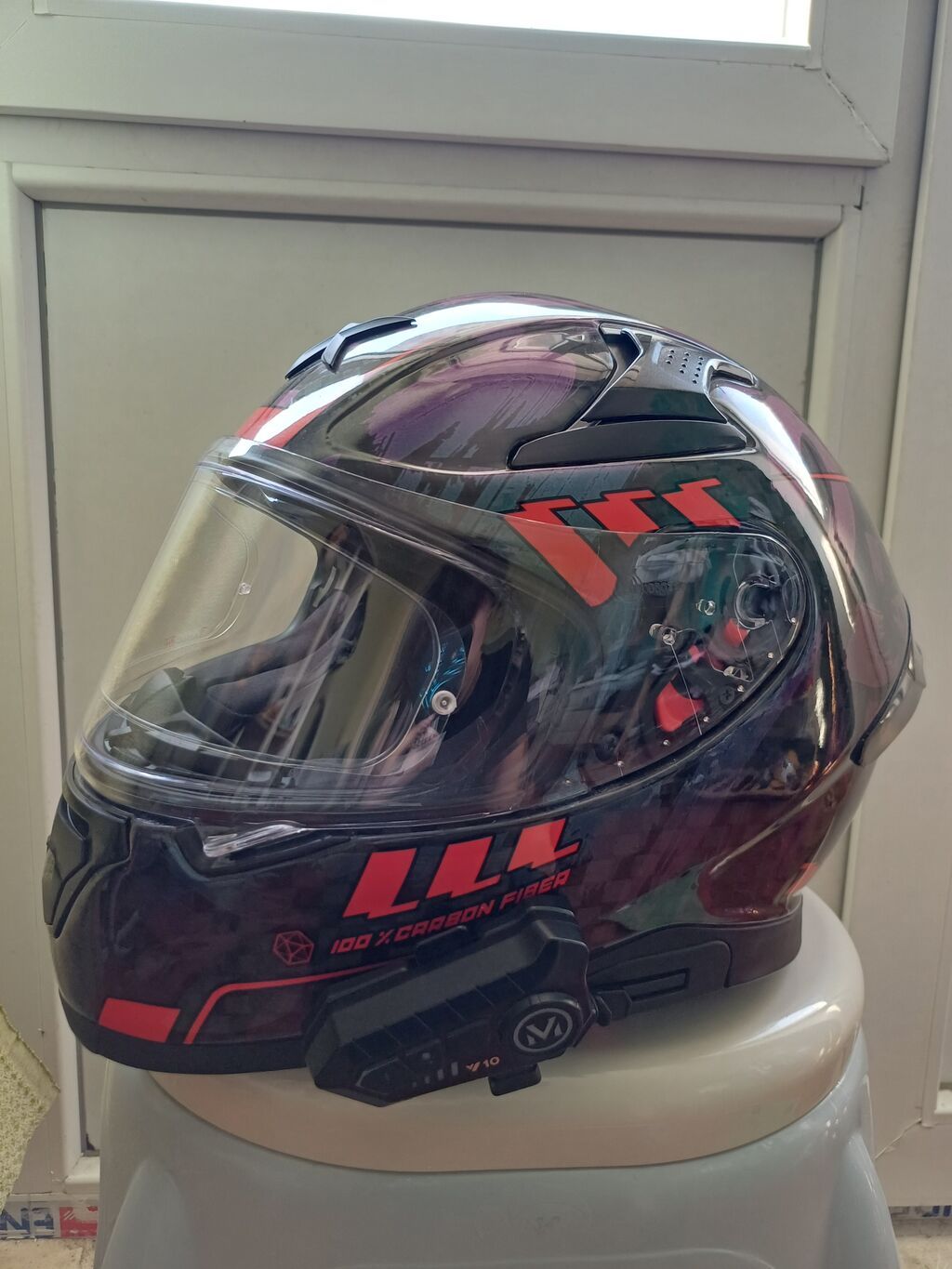 Axor Carbon fiber kask. 1 2 dəfə istifadə olunub. motosikletimi — Motosiklet geyimi, Bakı (5)